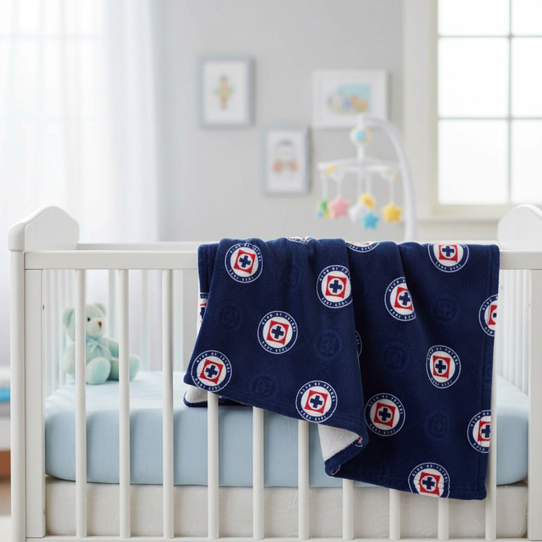Soccer Cruz Azul Baby Reversible Blanket - Officially Licensed My Store Fan Gear - Apparel category - Fan Trendz