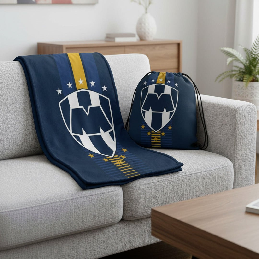 Soccer Monterrey Rayados Throw Silk Touch Blanket w/Carry Bag - Officially Licensed My Store Fan Gear - Apparel category - Fan Trendz