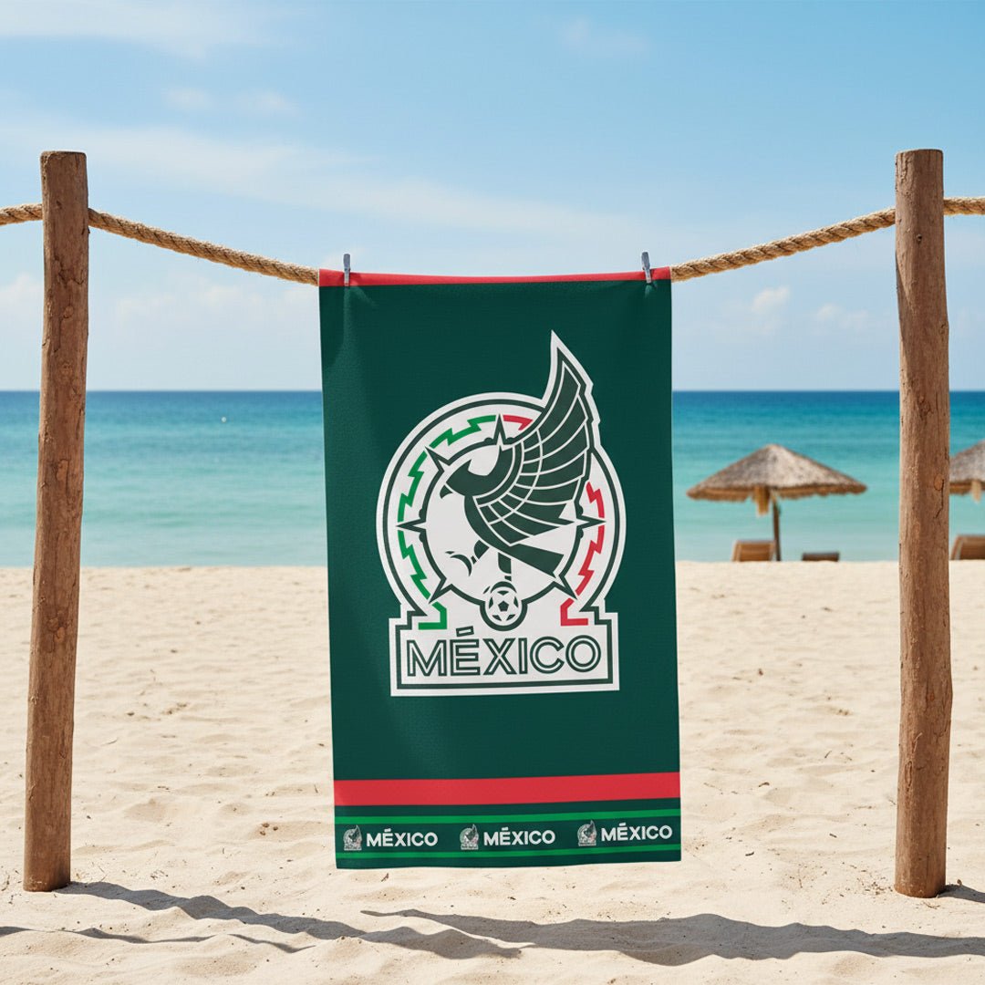 Soccer Seleccion Mexico Defender Beach Towel, 30x60" - Officially Licensed My Store Fan Gear - Apparel category - Fan Trendz