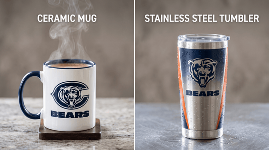 Ceramic Mug vs. Stainless Steel Tumbler: Which Fan Drinkware Is Right for You? - Fan Trendz