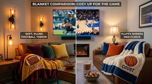 Plush Blanket vs. Fluffy Fleece: Which Is Best for Your Fan Cave? - Fan Trendz