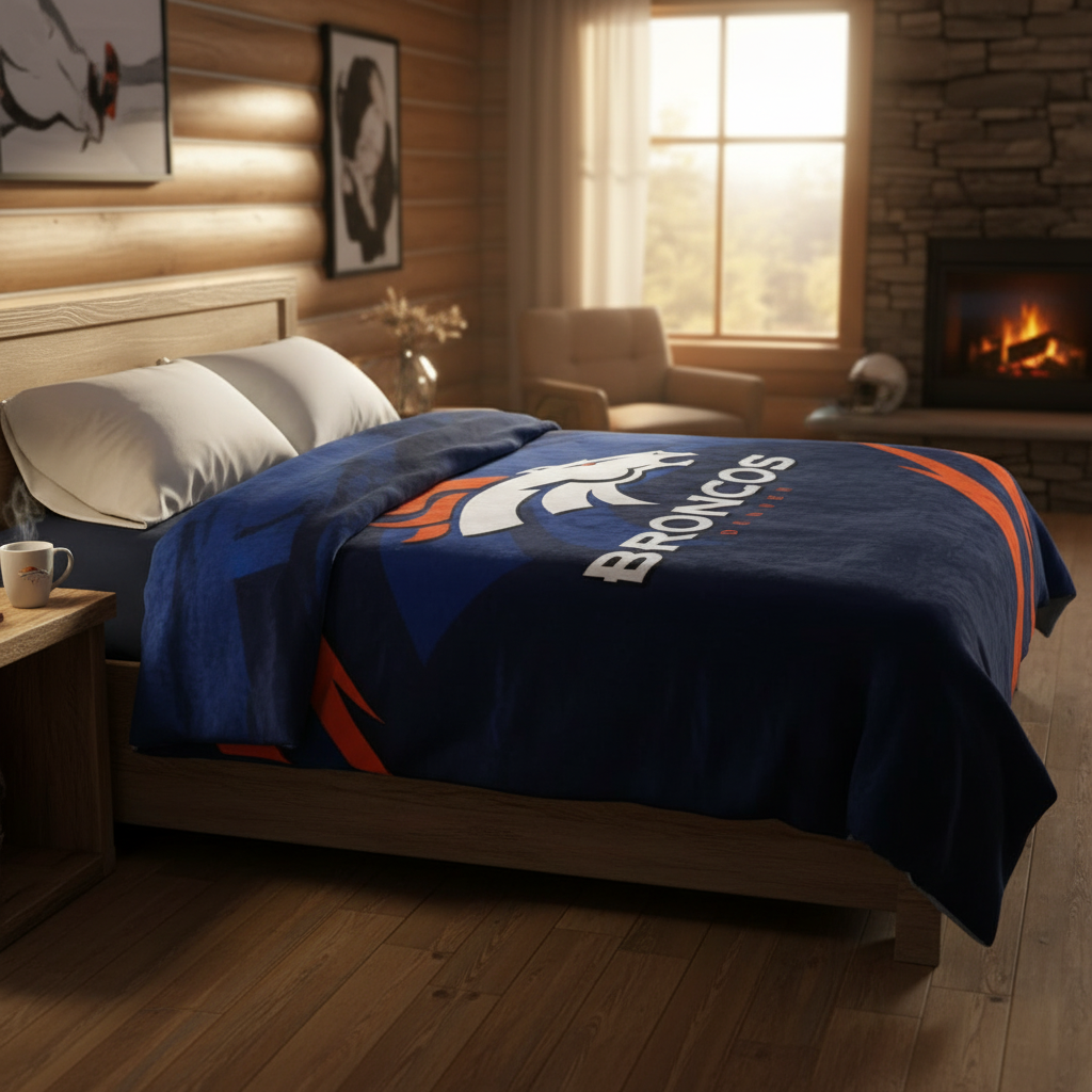 NFL Denver Broncos 60 x 80 Plush Blanket