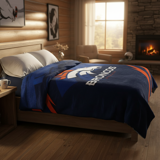 NFL Denver Broncos 60 x 80 Plush Blanket