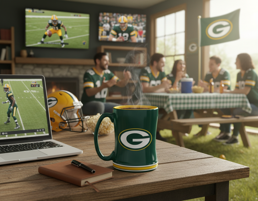 NFL Green Bay Packers 15oz 'Stripe' Ceramic Mug