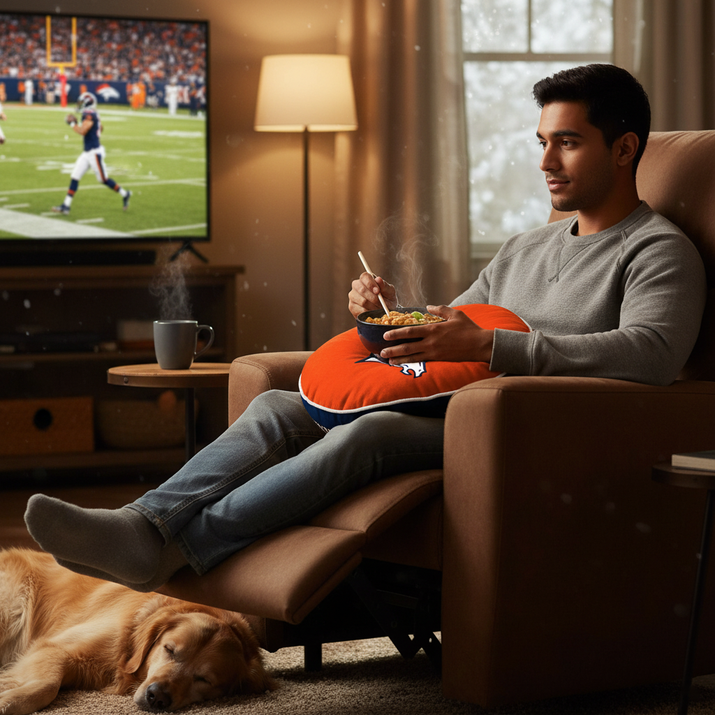NFL Denver Broncos Velvet Plush 18x18" CUSHION