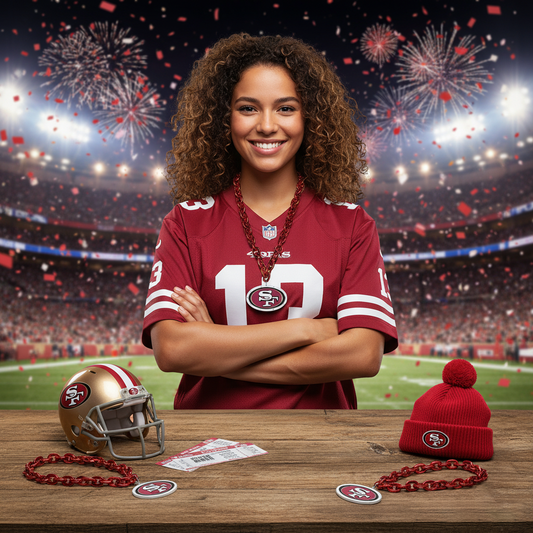 NFL San Francisco 49ers, Light up Big Logo Fan Chain