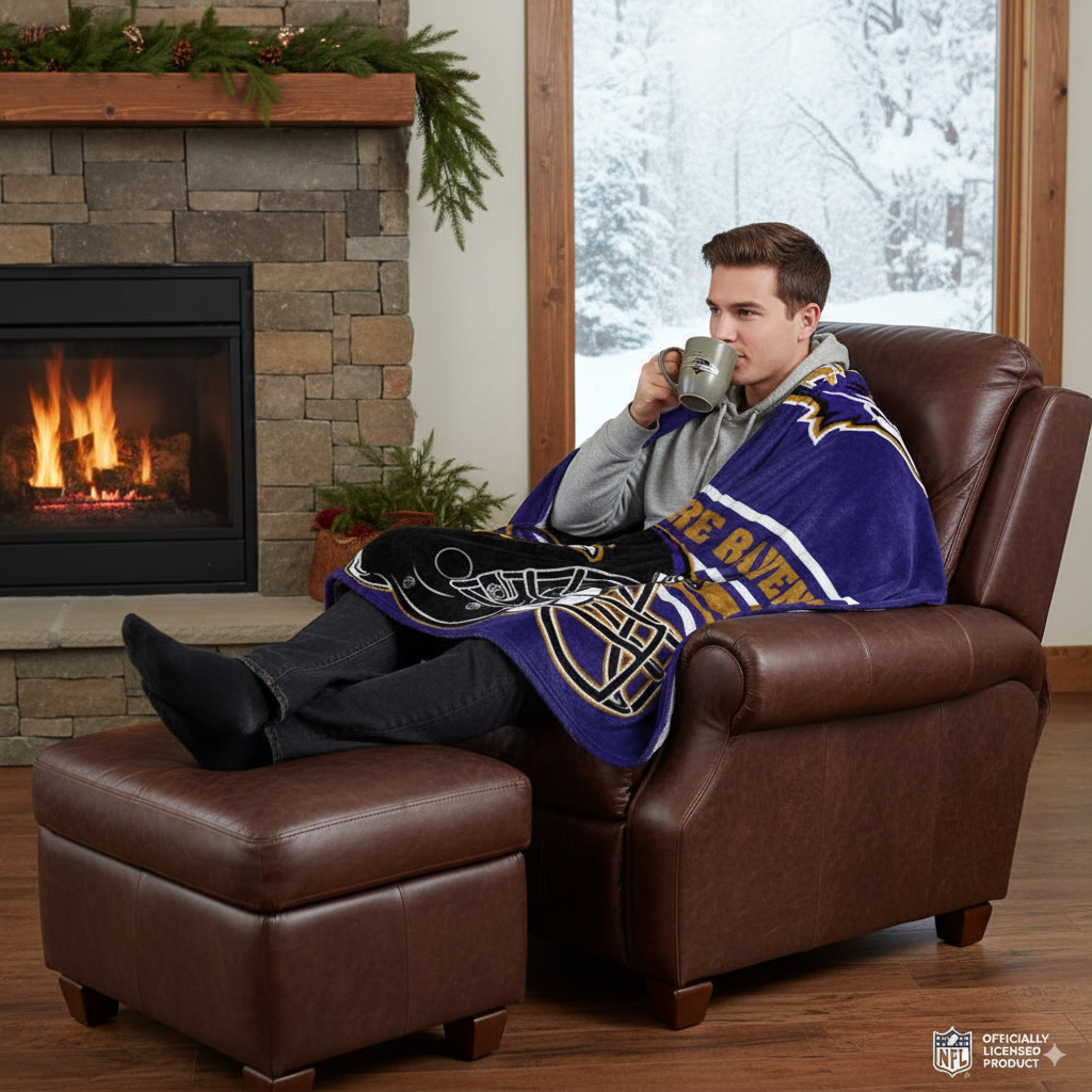 NFL Baltimore Ravens 60x80 Plush Blanket