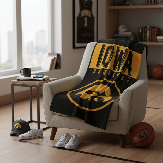 NCAA Iowa Hawkeyes 60 x 80" Plush Blanket