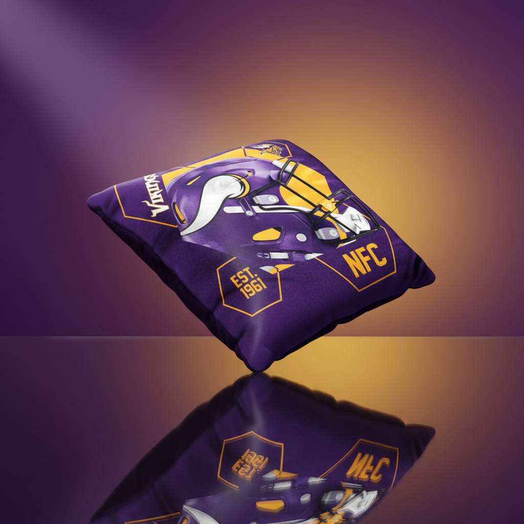 NFL Minnesota Vikings Velvet Plush 18x18" CUSHION