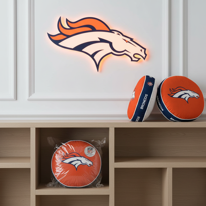 NFL Denver Broncos Velvet Plush 18x18" CUSHION