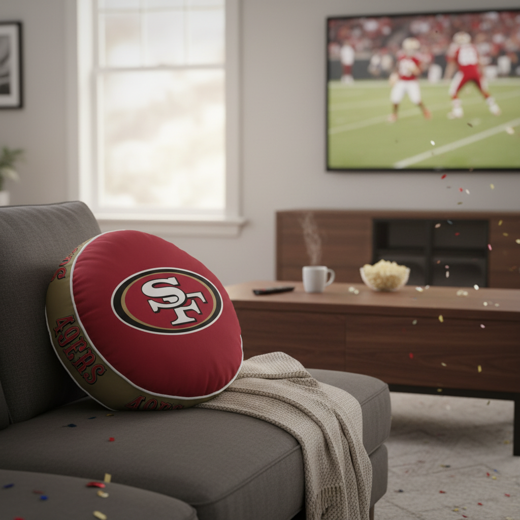 NFL San Francisco 49ers Velvet Plush 18x18" CUSHION
