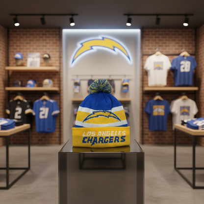 NFL Chargers, Ball Ornament with Beanie Inside