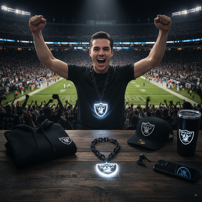 NFL Las Vegas Raiders, Light up Big Logo Fan Chain