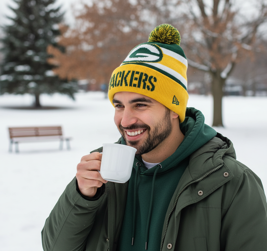 NFL Green Bay Packers , Ball Ornament with Beanie Inside