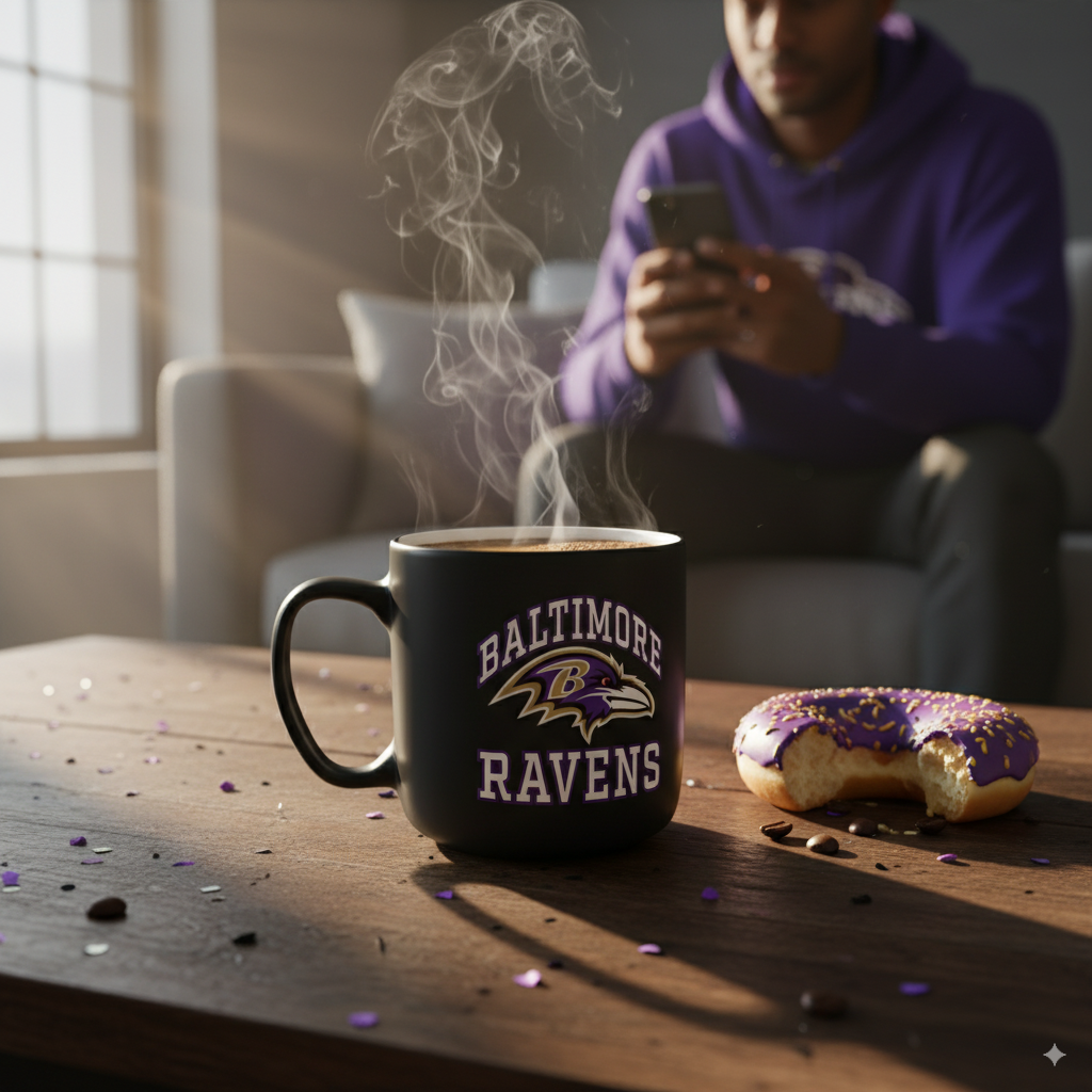 NFL Baltimore Ravens 15oz 'Stripe' Ceramic Mug