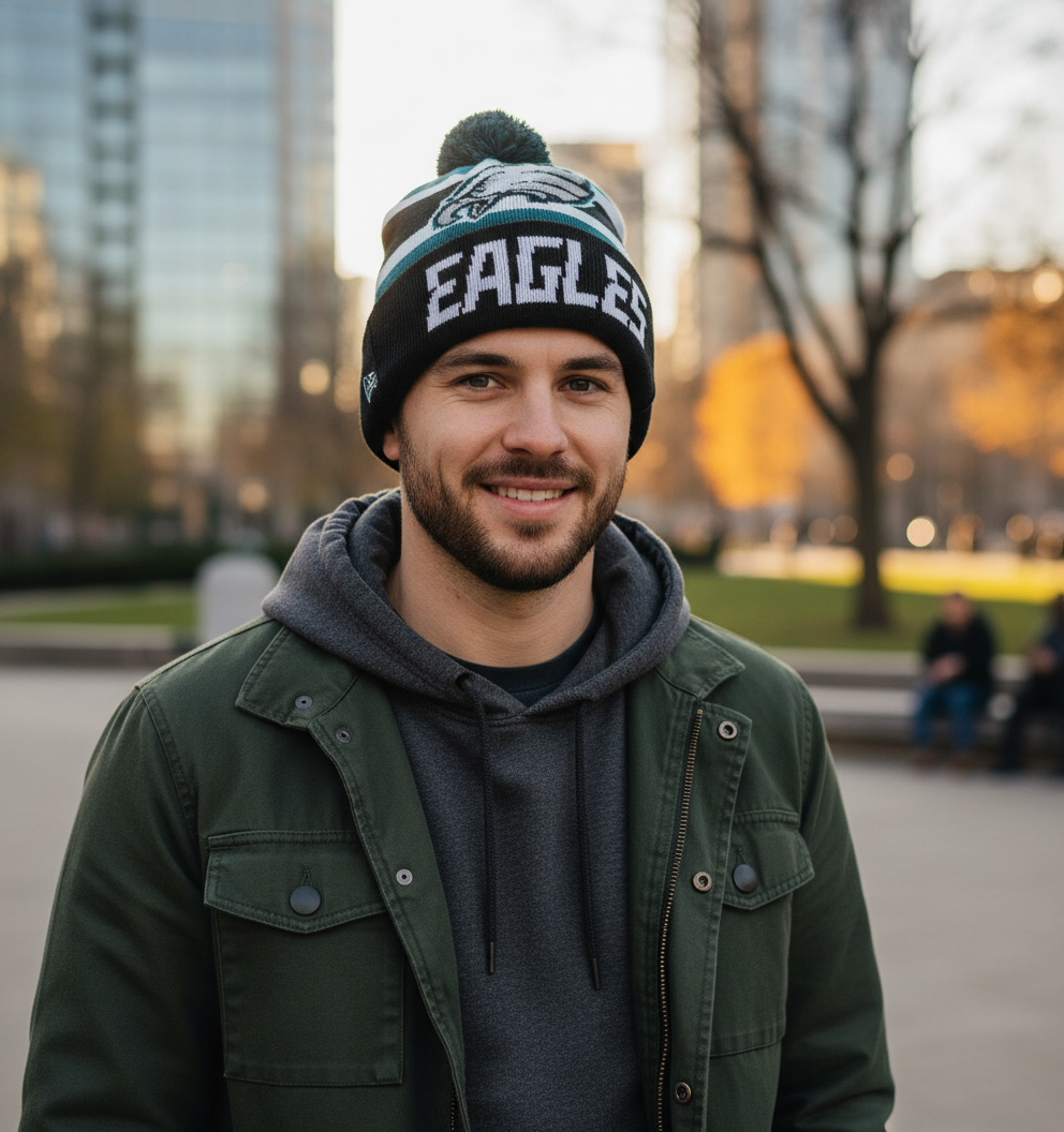 NFL Philadelphia Eagles , Ball Ornament with Beanie Inside