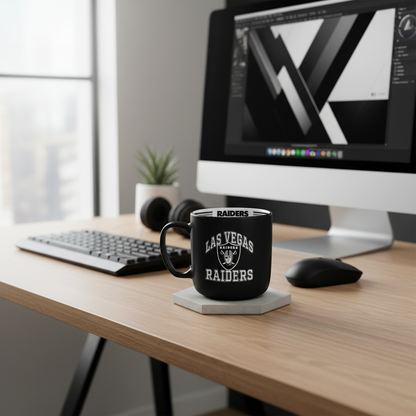 NFL Las Vegas Raiders 15oz 'Stripe' Ceramic Mug