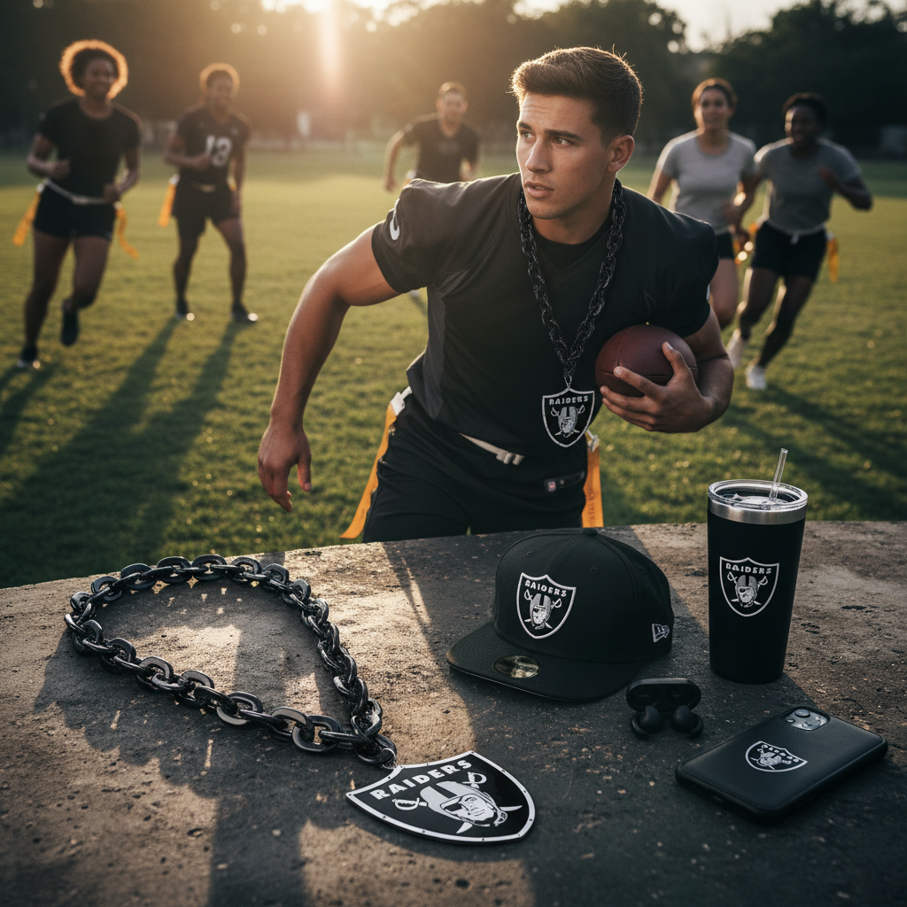 NFL Las Vegas Raiders, Licensed Foam Chain (Import)