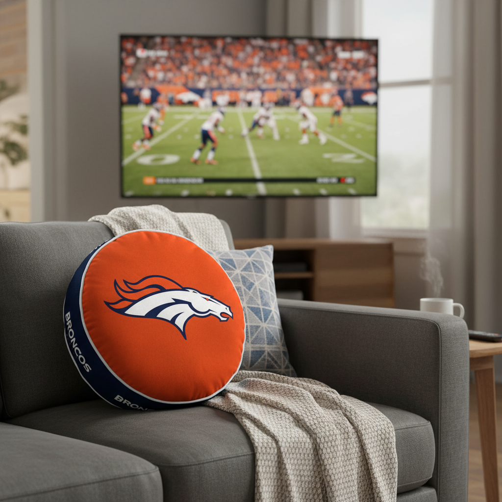 NFL Denver Broncos Velvet Plush 18x18" CUSHION