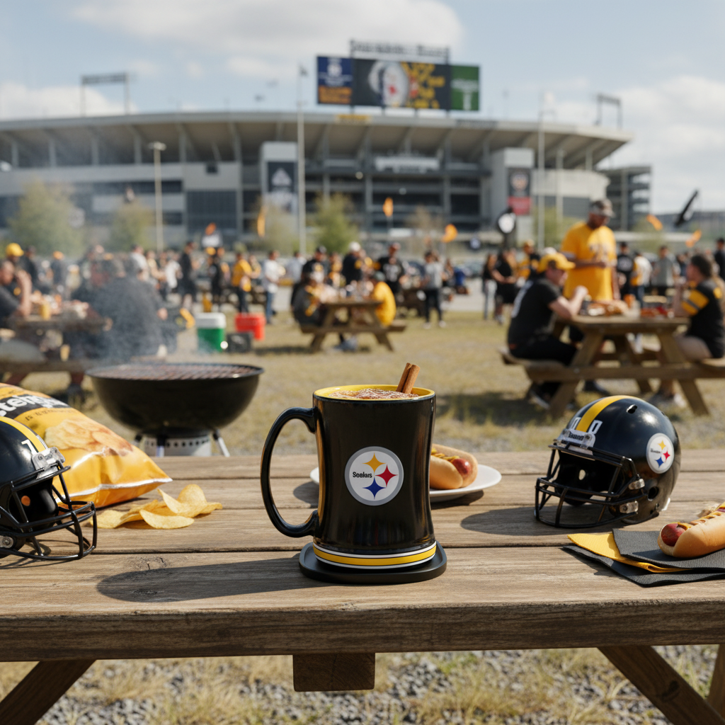 NFL Pittsburgh Steelers 15oz 'Stripe' Ceramic Mug