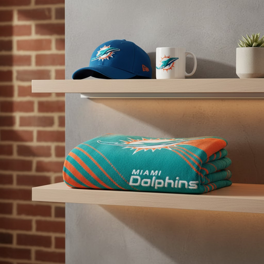 NFL Miami Dolphins 60 x 80 Plush Blanket