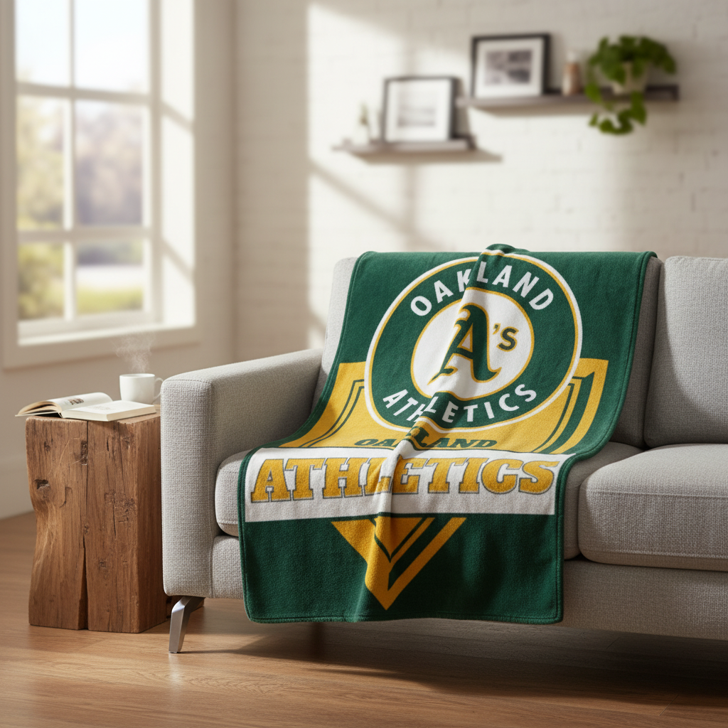 MLB Oakland Athletics 60x80" Plush Blanket