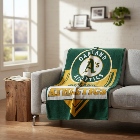 MLB Oakland Athletics 60x80" Plush Blanket