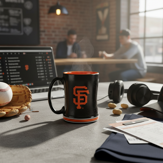 San Francisco Giants Team Color 14oz Embossed Ceramic Relief Mug