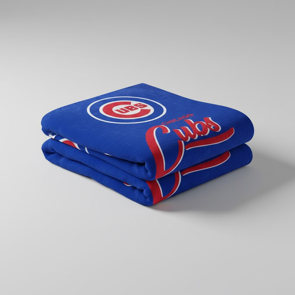 MLB Chicago Cubs 50x60" Plush Throw Blanket