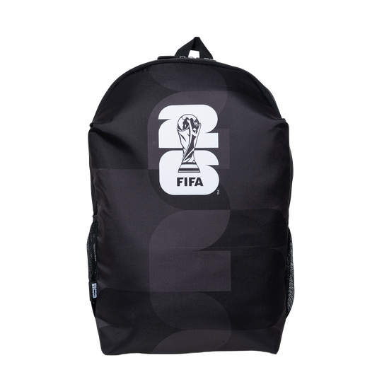 FIFA 26 Black Logo Backpack – Official Football Fan Edition