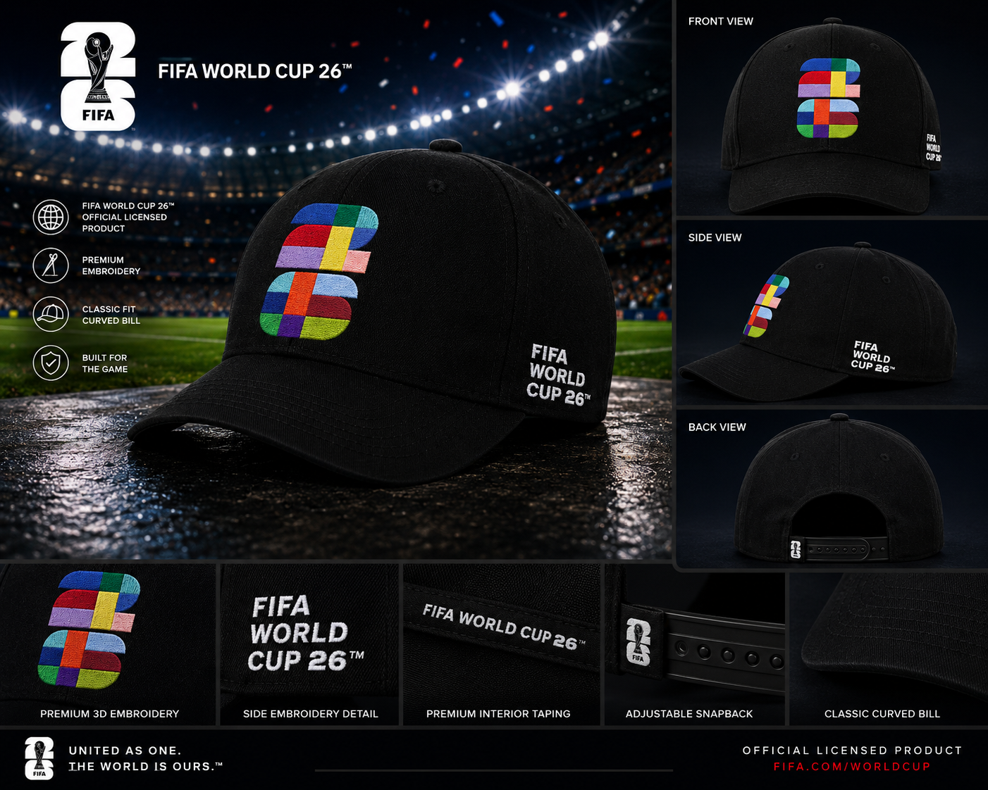 FIFA Color Logo 26 Baseball Cap – Official Fan Supporter Edition