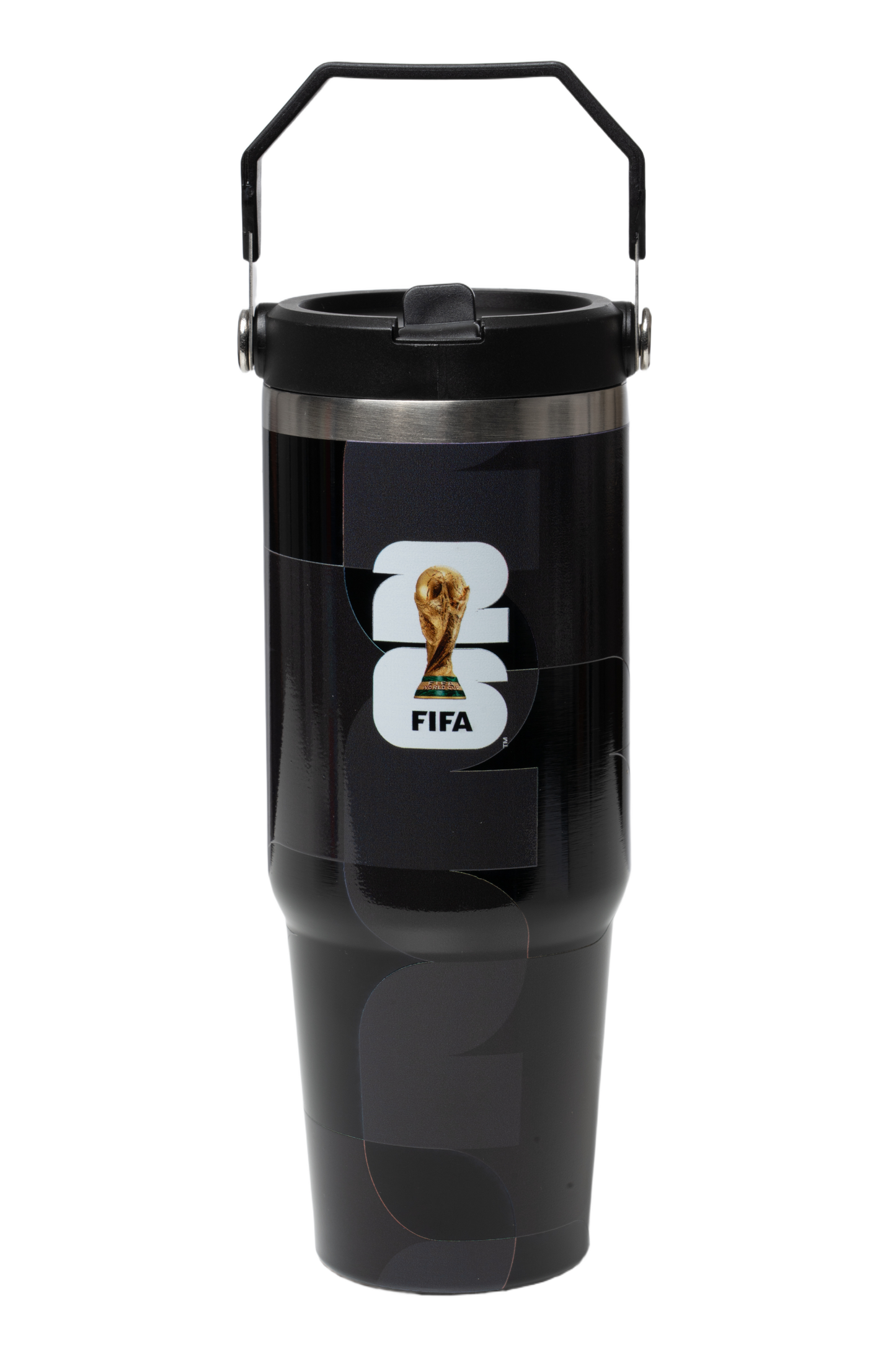 FIFA Black Stainless Steel 30oz Bottle with Handle – Official Fan Edition