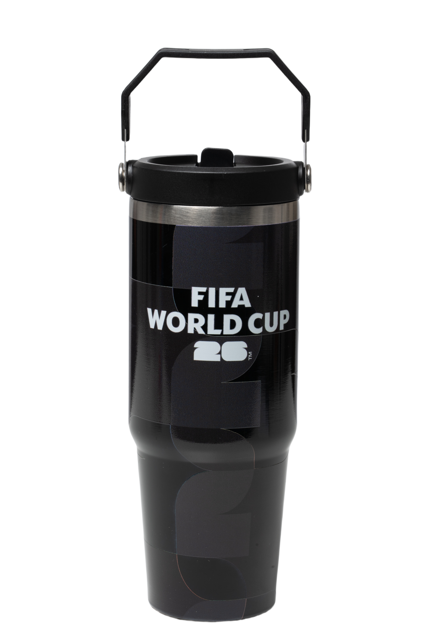 FIFA Black Stainless Steel 30oz Bottle with Handle – Official Fan Edition