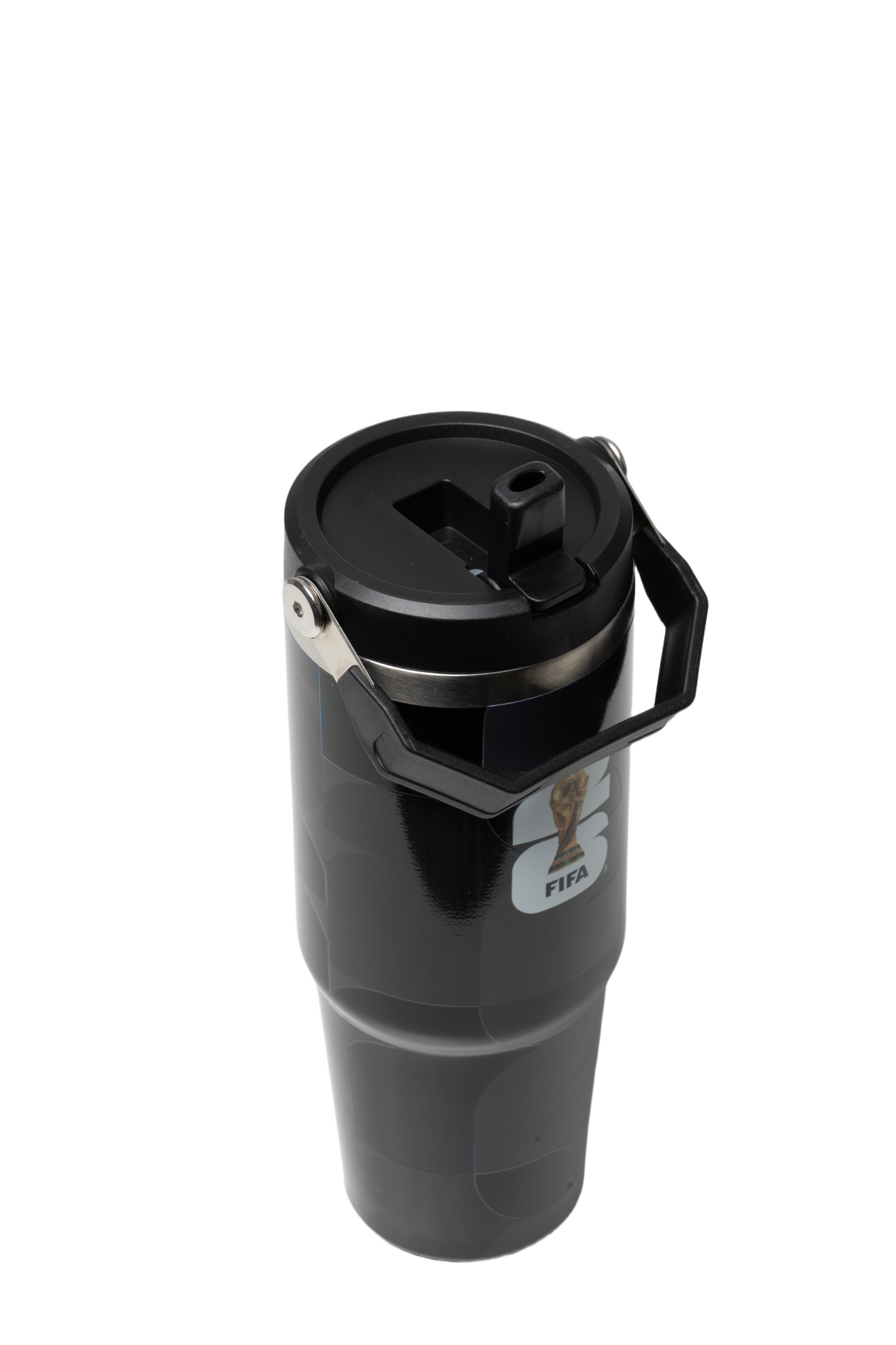 FIFA Black Stainless Steel 30oz Bottle with Handle – Official Fan Edition