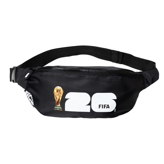 FIFA Black Logo Waist Bag (Fanny Pack) – Official Football Fan Edition