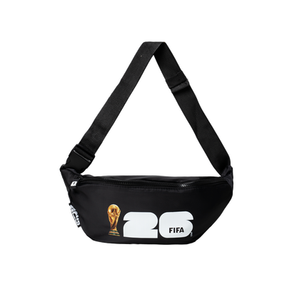 FIFA Black Logo Waist Bag (Fanny Pack) – Official Football Fan Edition
