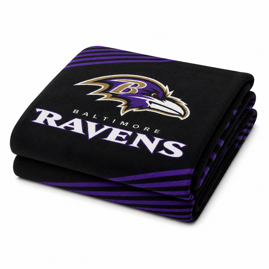 NFL Baltimore Ravens Queen Size Plush Blanket