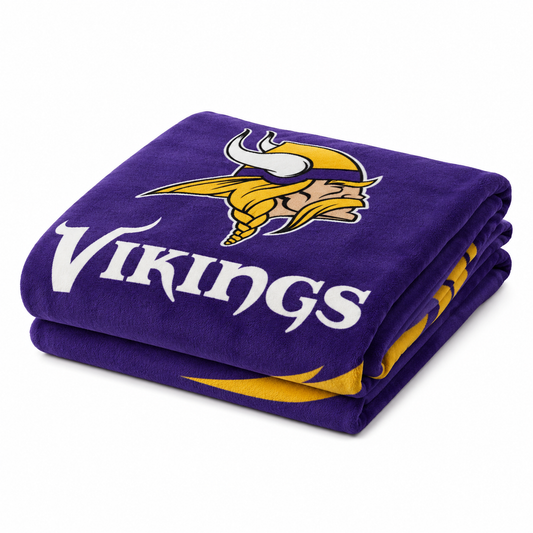 NFL Minnesota Vikings Queen Size Plush Blanket