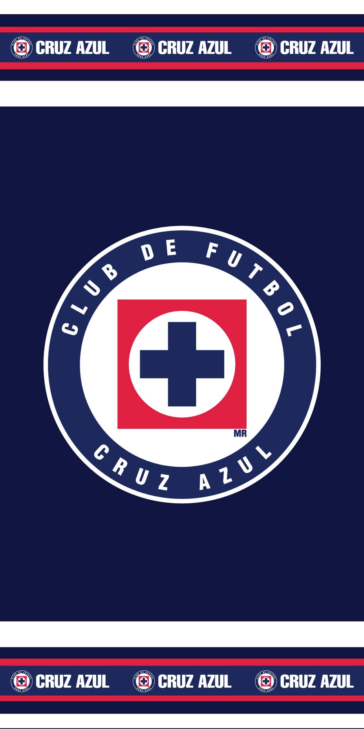 Soccer Cruz Azul, Defender, 30x60" Beach Towel
