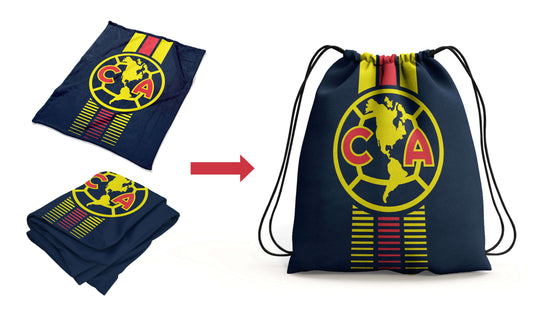 Soccer Club America Throw Silk Touch Blanket w/Carry Bag