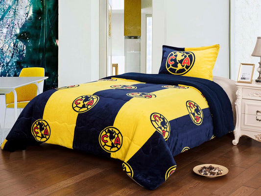 Soccer 3pc Sherpa (Borrego) Set, Club America twin size