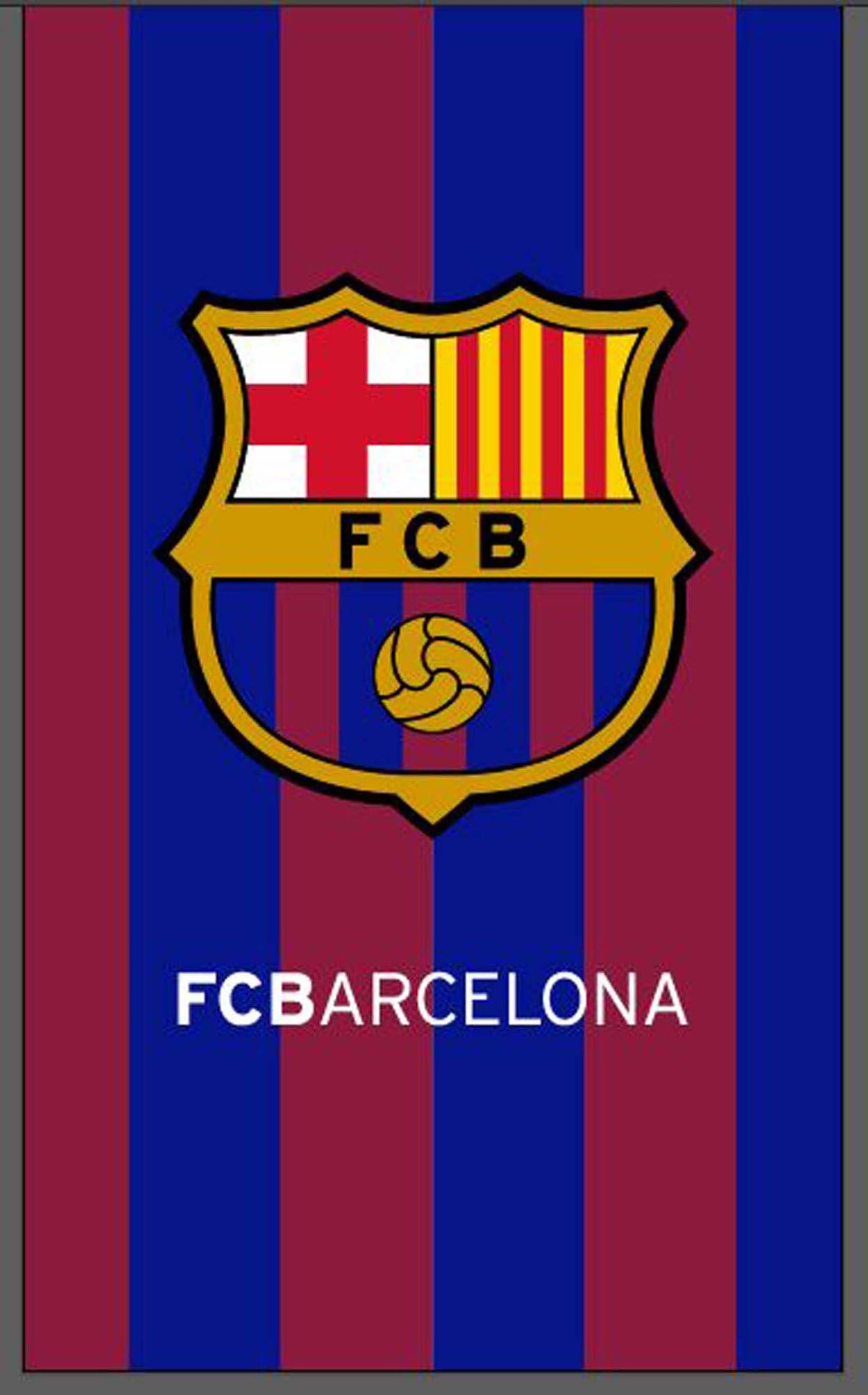 Soccer FCBarcelona, Defender, 30x60" Beach Towel
