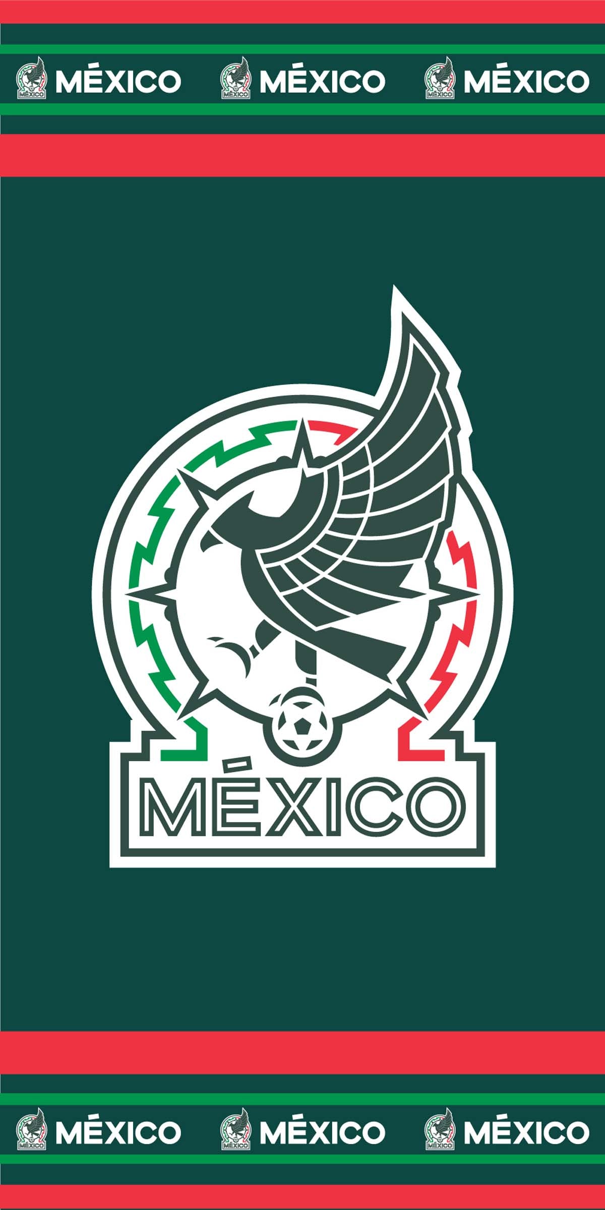 Soccer Seleccion Mexico 05 Beach Towel, 30x60"