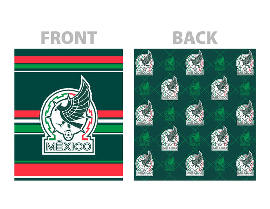 Soccer Mexico (FMF) Reversible Blanket