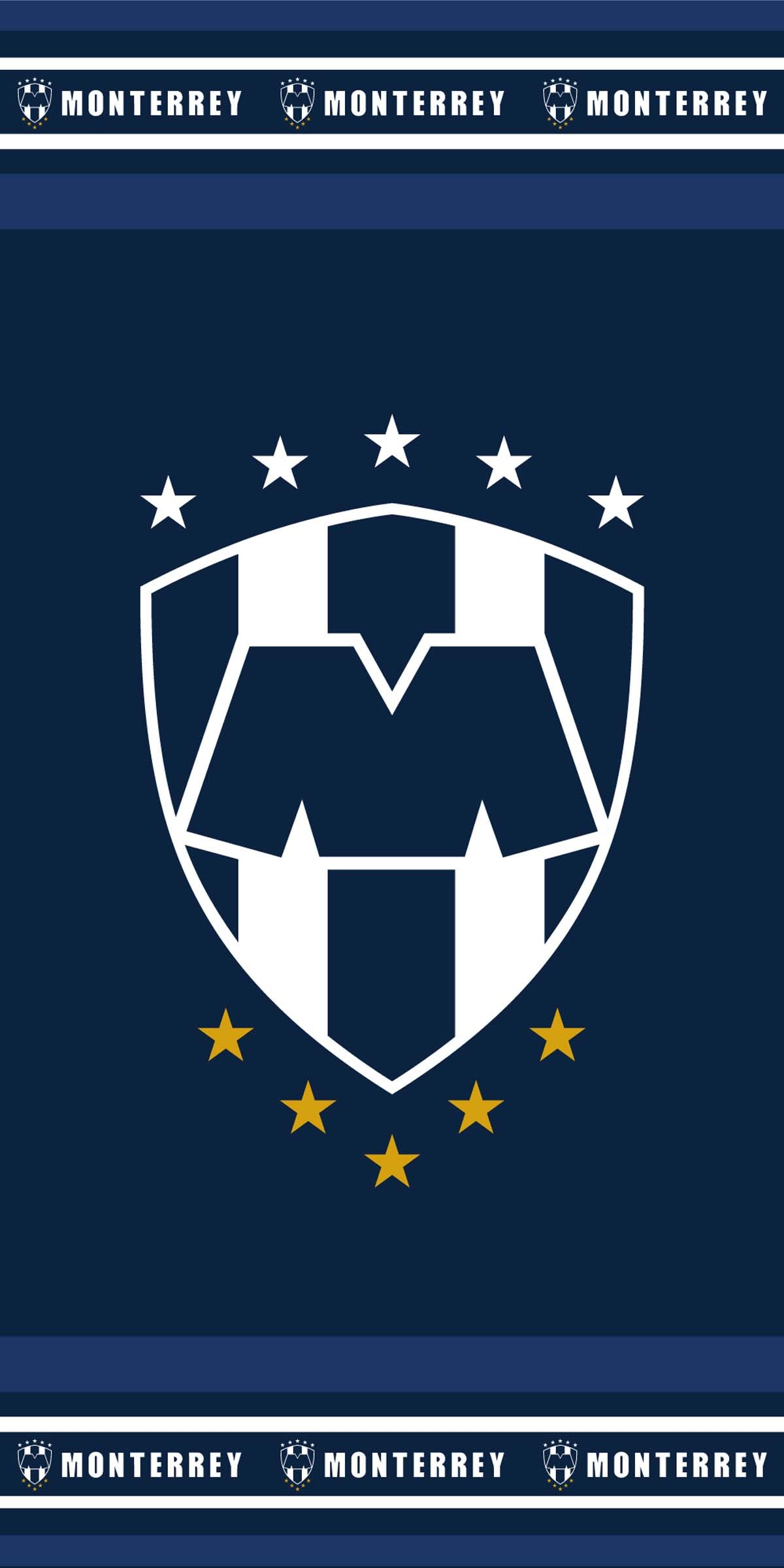 Soccer Monterrey Rayados, Defender, 30x60" Beach Towel