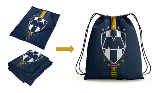 Soccer Monterrey Rayados Throw Silk Touch Blanket w/Carry Bag