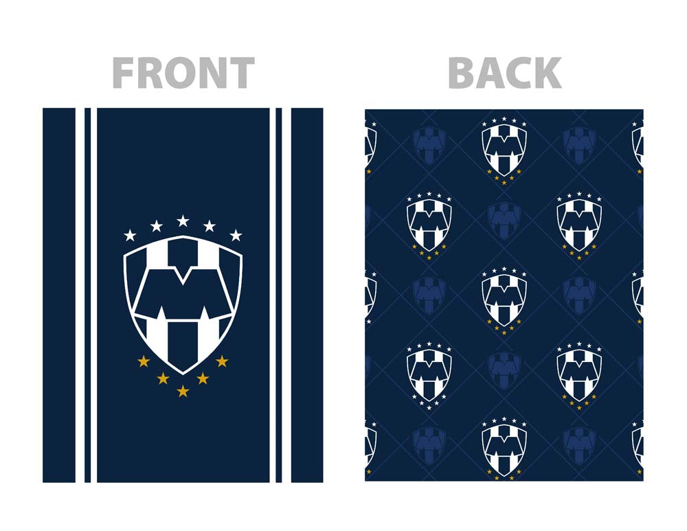 Soccer Monterrey Rayados twin size Reversible Blanket