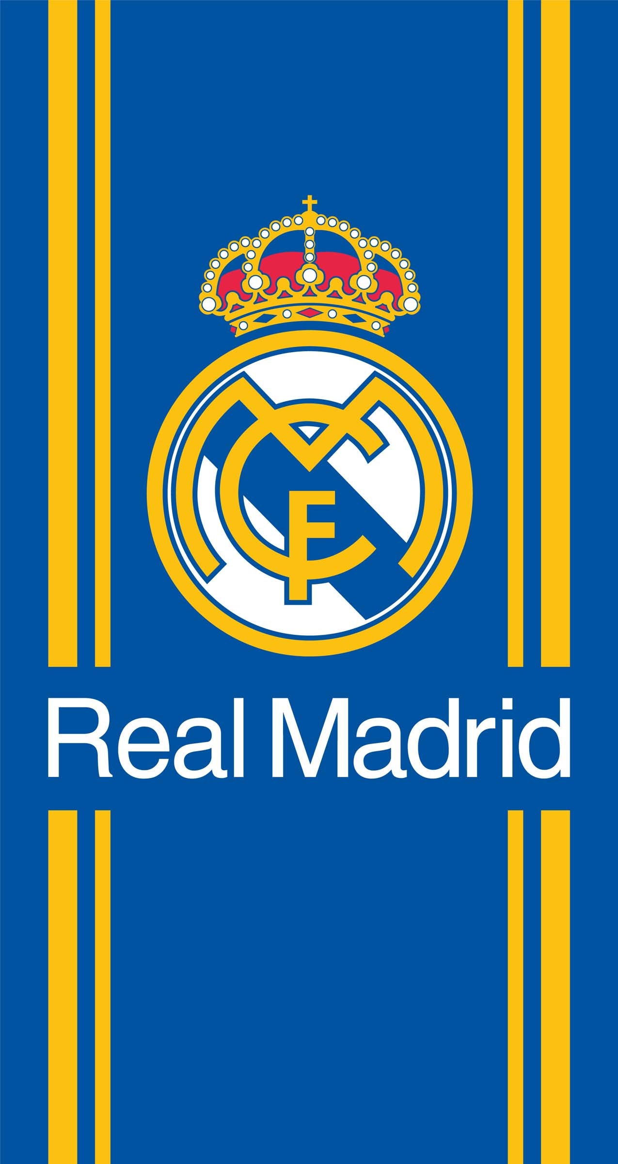 Soccer Real Madrid, Defender, 30x60" Beach Towel
