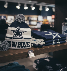 NFL Dallas Cowboys, Ball Ornament with Beanie Inside