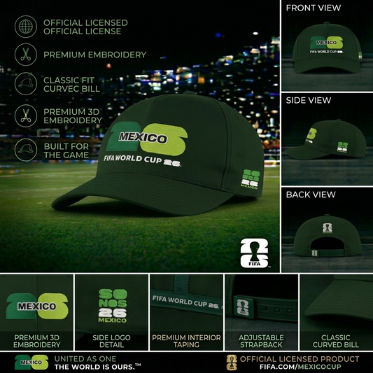 FIFA Mexico Green Baseball Cap – Official Fan Supporter Edition